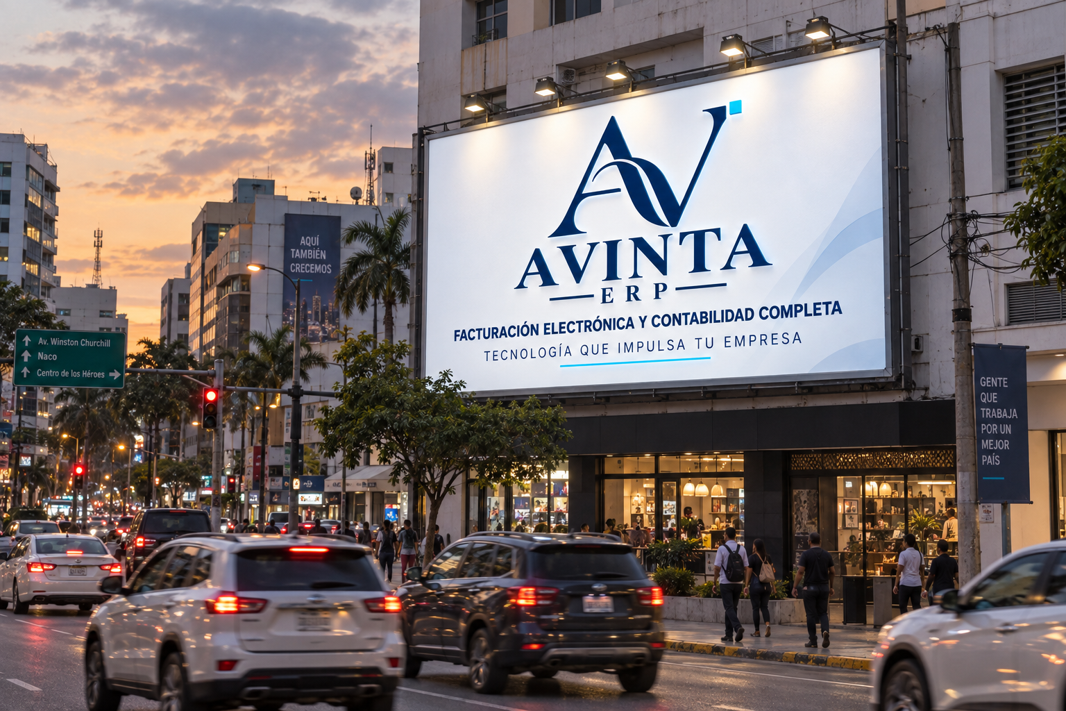AVINTA ERP presente en el centro de la ciudad